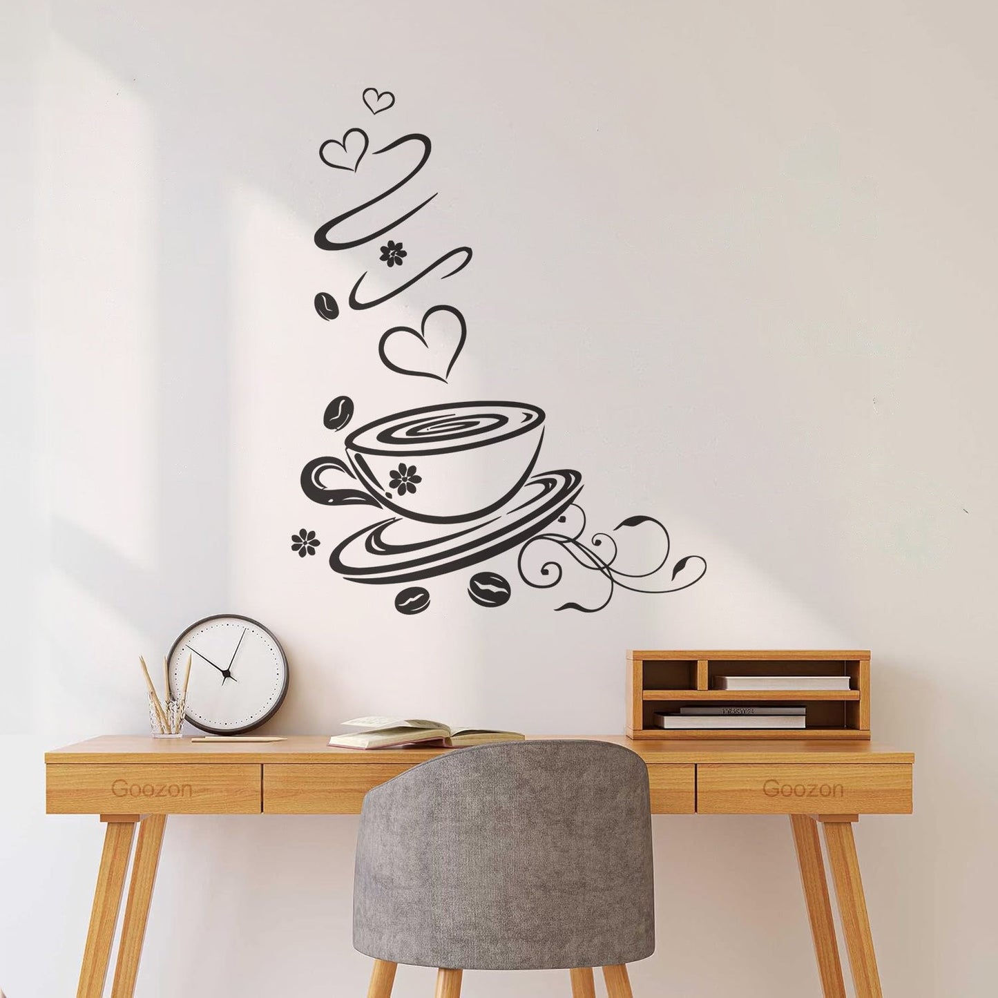 Coffee Shop Cup Kitchen Ation Wall Decals Store Decoration
