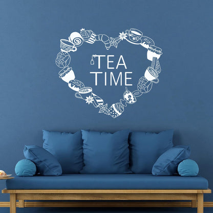 Vinyl Wall Decals Cookies Croissants Tea Coffee Pancake Tattoo Culture
