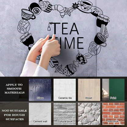 Vinyl Wall Decals Cookies Croissants Tea Coffee Pancake Tattoo Culture