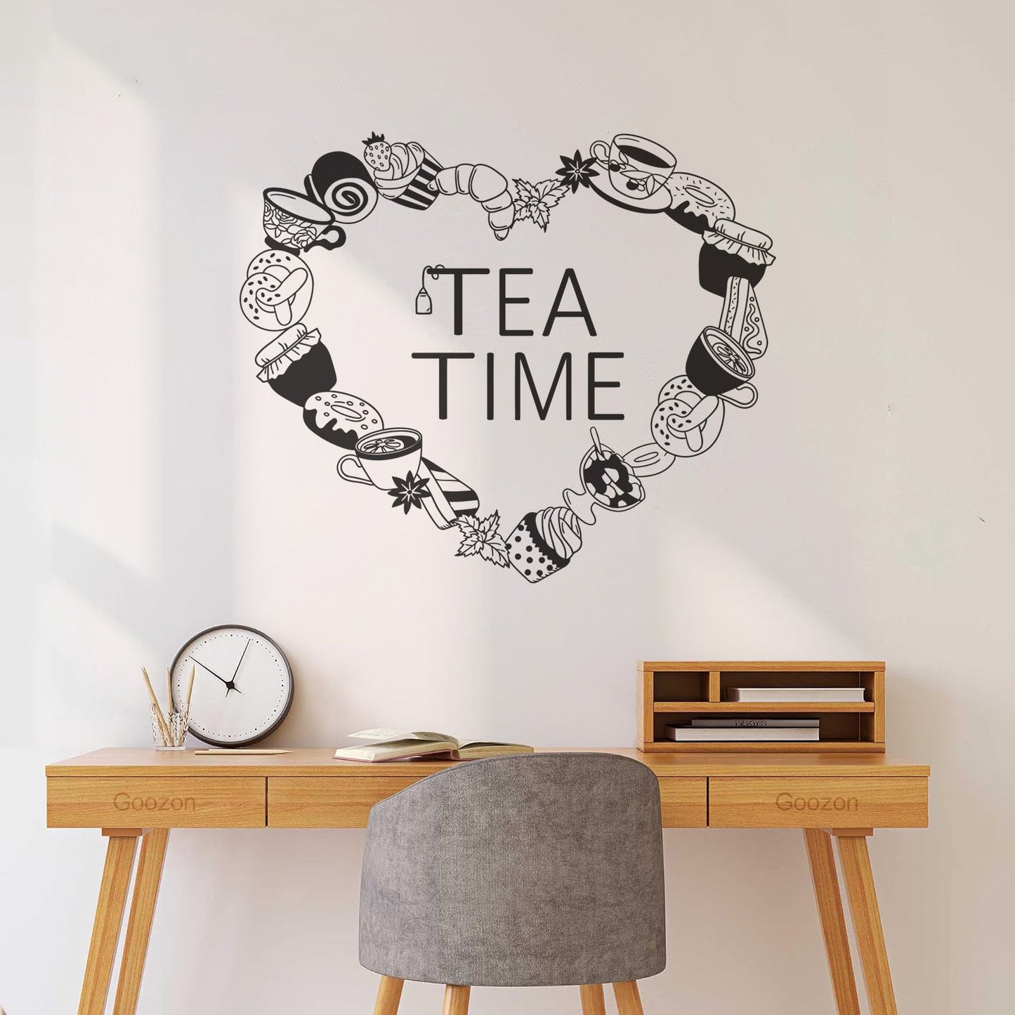 Vinyl Wall Decals Cookies Croissants Tea Coffee Pancake Tattoo Culture