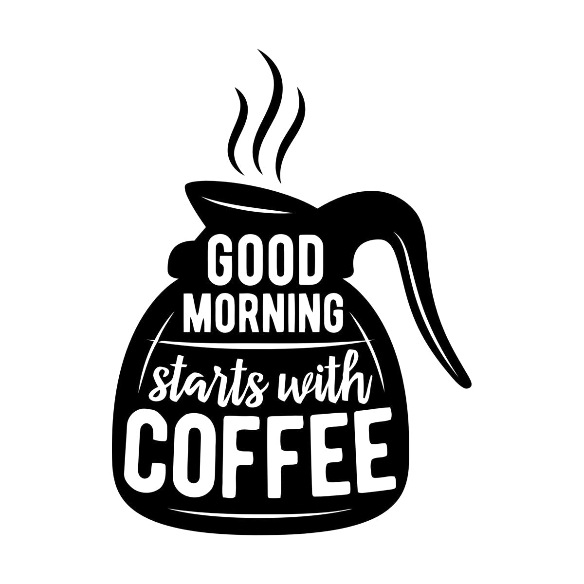 Engraving Decals Words On Coffee Pot Quotes About Coffee Removable Without Leaving Glue