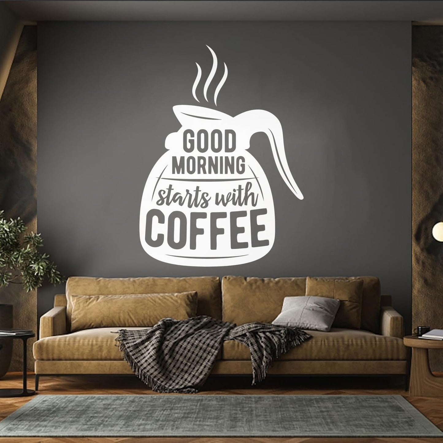 Engraving Decals Words On Coffee Pot Quotes About Coffee Removable Without Leaving Glue