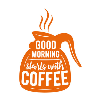 Engraving Decals Words On Coffee Pot Quotes About Coffee Removable Without Leaving Glue
