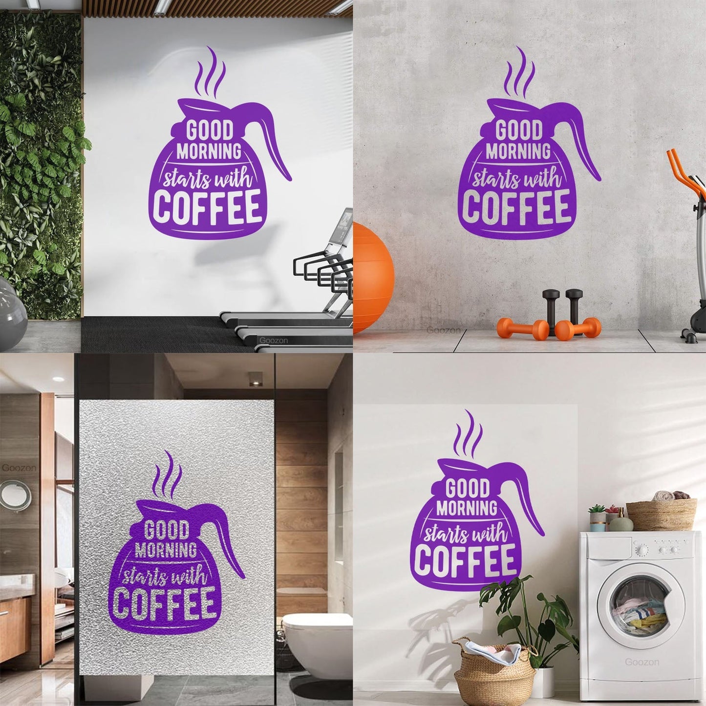 Engraving Decals Words On Coffee Pot Quotes About Coffee Removable Without Leaving Glue