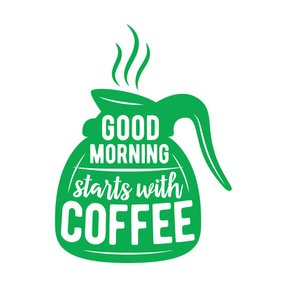 Engraving Decals Words On Coffee Pot Quotes About Coffee Removable Without Leaving Glue