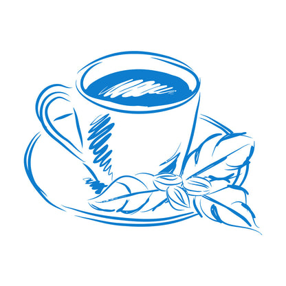 Tea Cup Coffee Cup Cute Cafe Kitchen Wall Stickers Paster Paper Do Not Damage The Wall Surface