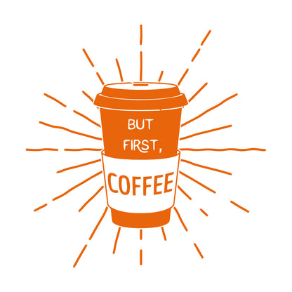 Fine Carving Stickers Words Quotes But First Coffee Restaurant Cafe Equipped With Transfer Film Kit