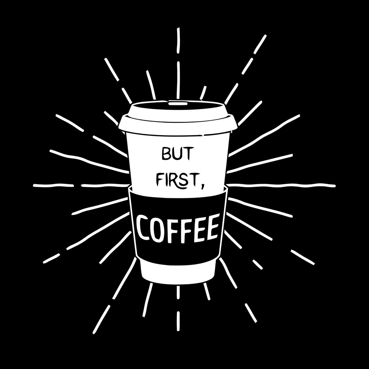 Fine Carving Stickers Words Quotes But First Coffee Restaurant Cafe Equipped With Transfer Film Kit