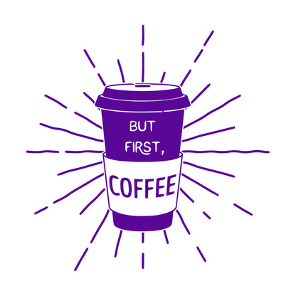 Fine Carving Stickers Words Quotes But First Coffee Restaurant Cafe Equipped With Transfer Film Kit