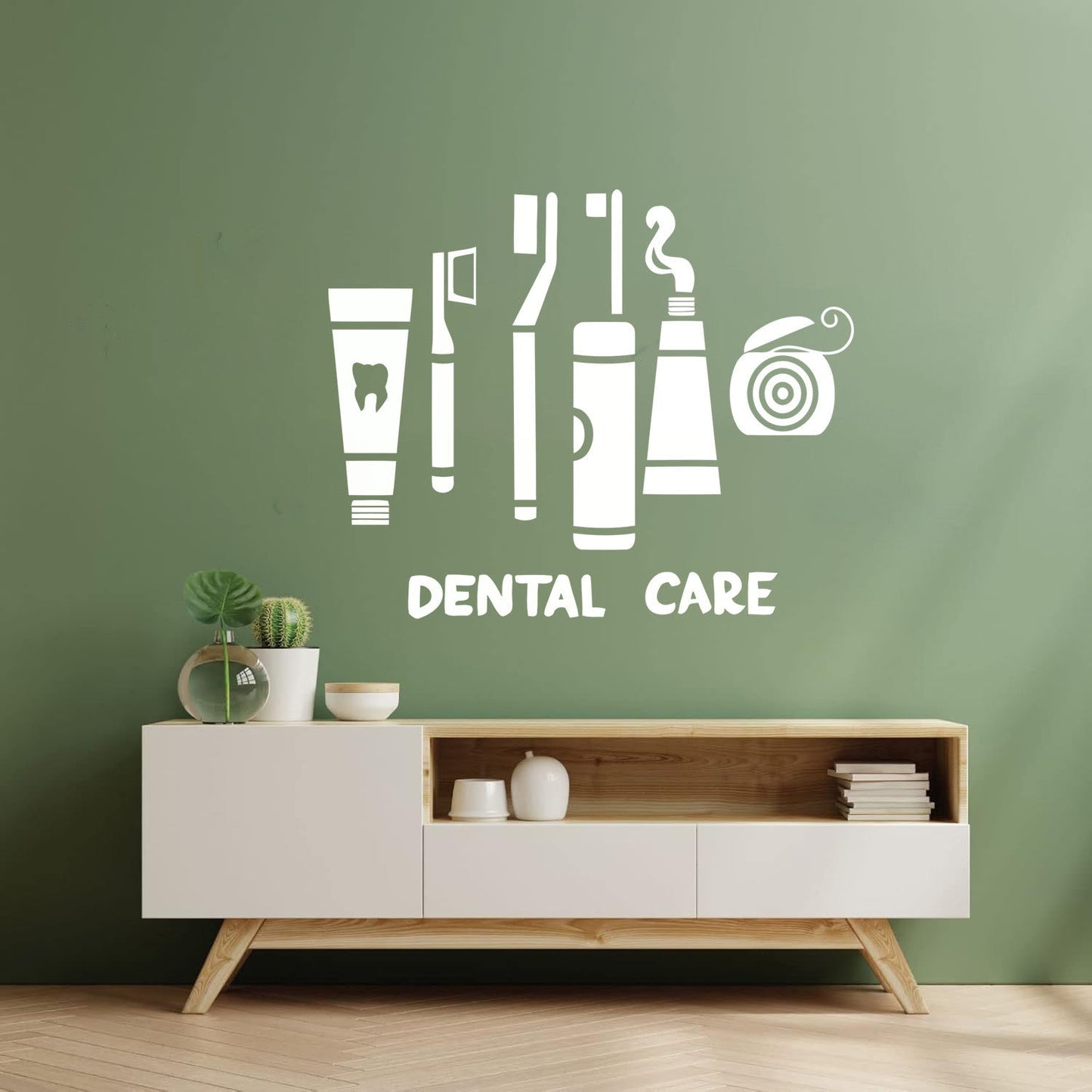 Engraving Stickers Dental Care Clinic Dentist Toothbrush Floss Waterproof