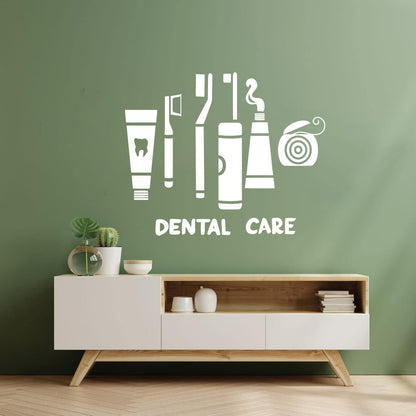 Engraving Stickers Dental Care Clinic Dentist Toothbrush Floss Waterproof