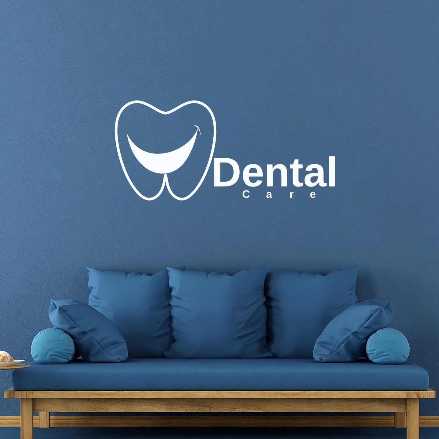 Lettering Stickers Creative Dental Care Center Dentist Tooth Smilingl Can Modify And Add Information