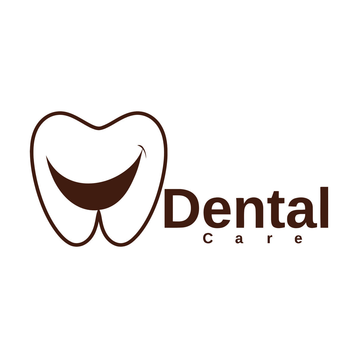 Lettering Stickers Creative Dental Care Center Dentist Tooth Smilingl Can Modify And Add Information
