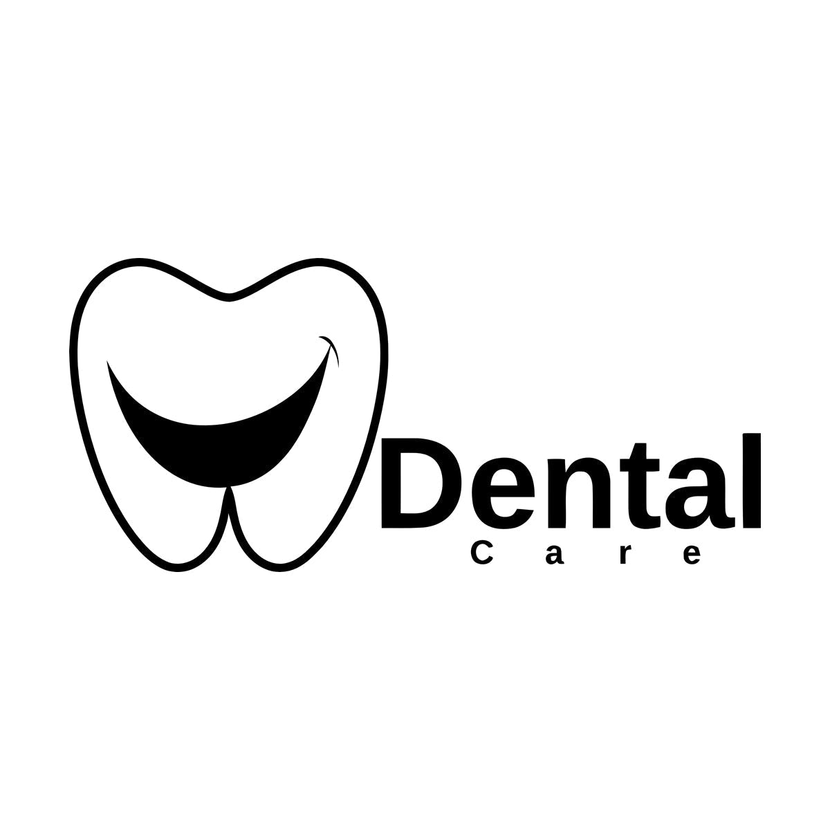 Lettering Stickers Creative Dental Care Center Dentist Tooth Smilingl Can Modify And Add Information