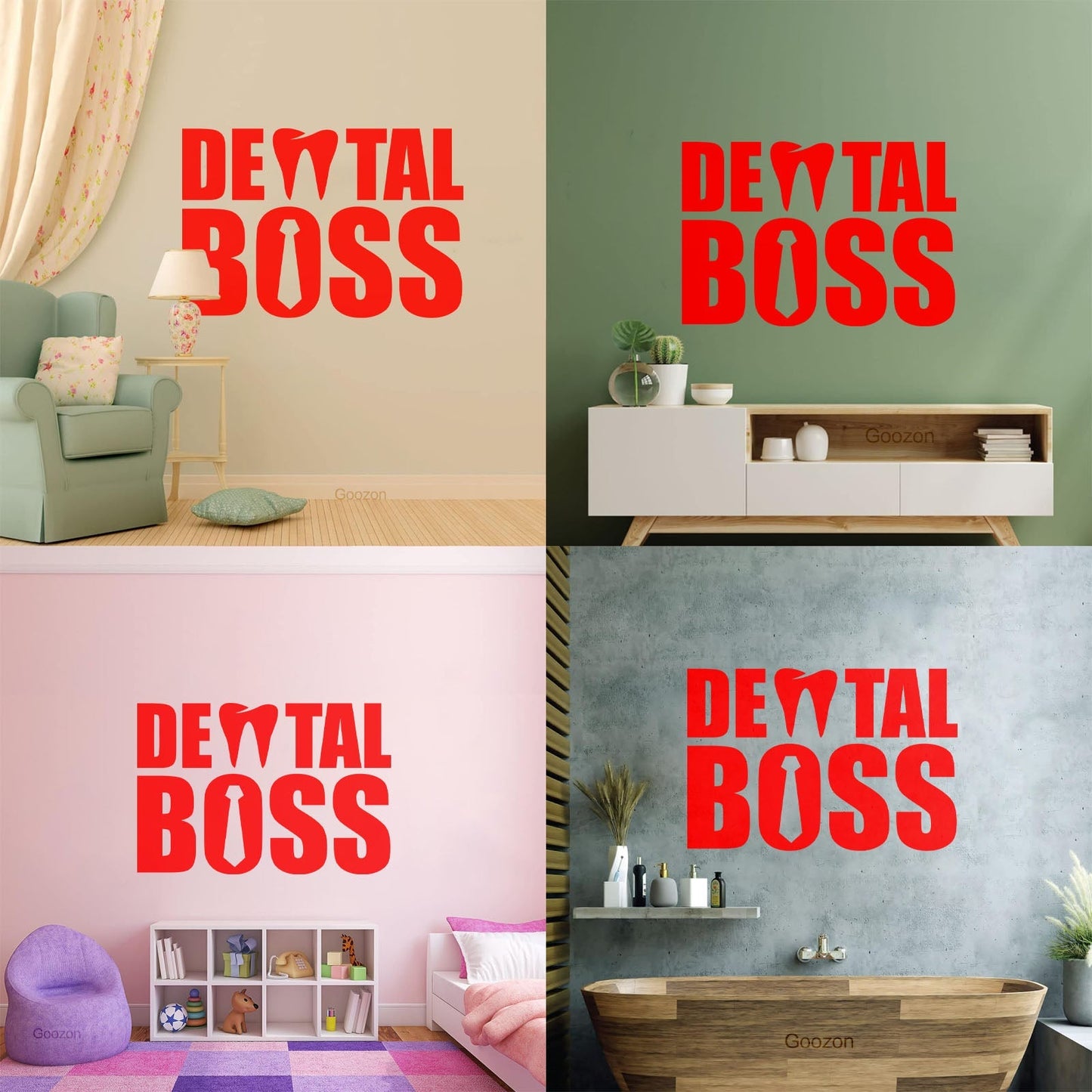 Wall Decals Paster Paper Dental Boss Stomatology Dentist Clinic Toothg Art Decoration