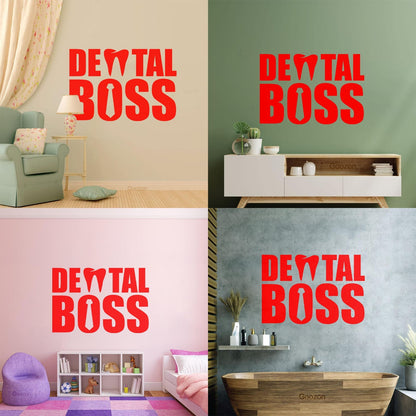 Wall Decals Paster Paper Dental Boss Stomatology Dentist Clinic Toothg Art Decoration