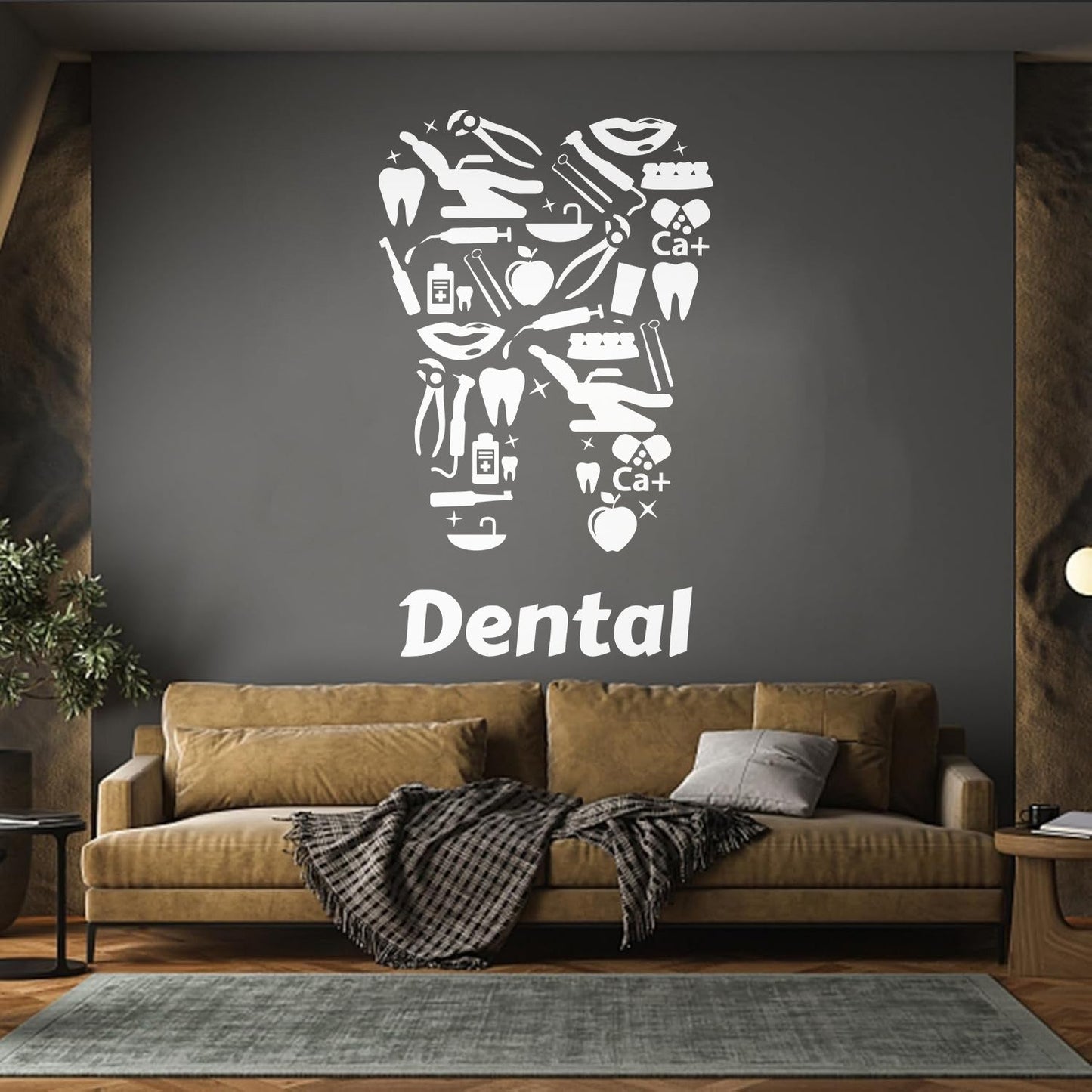 Wall Stickers Paster Paper Dental Clinic Dentists Tooth Tools Tattoo Culture