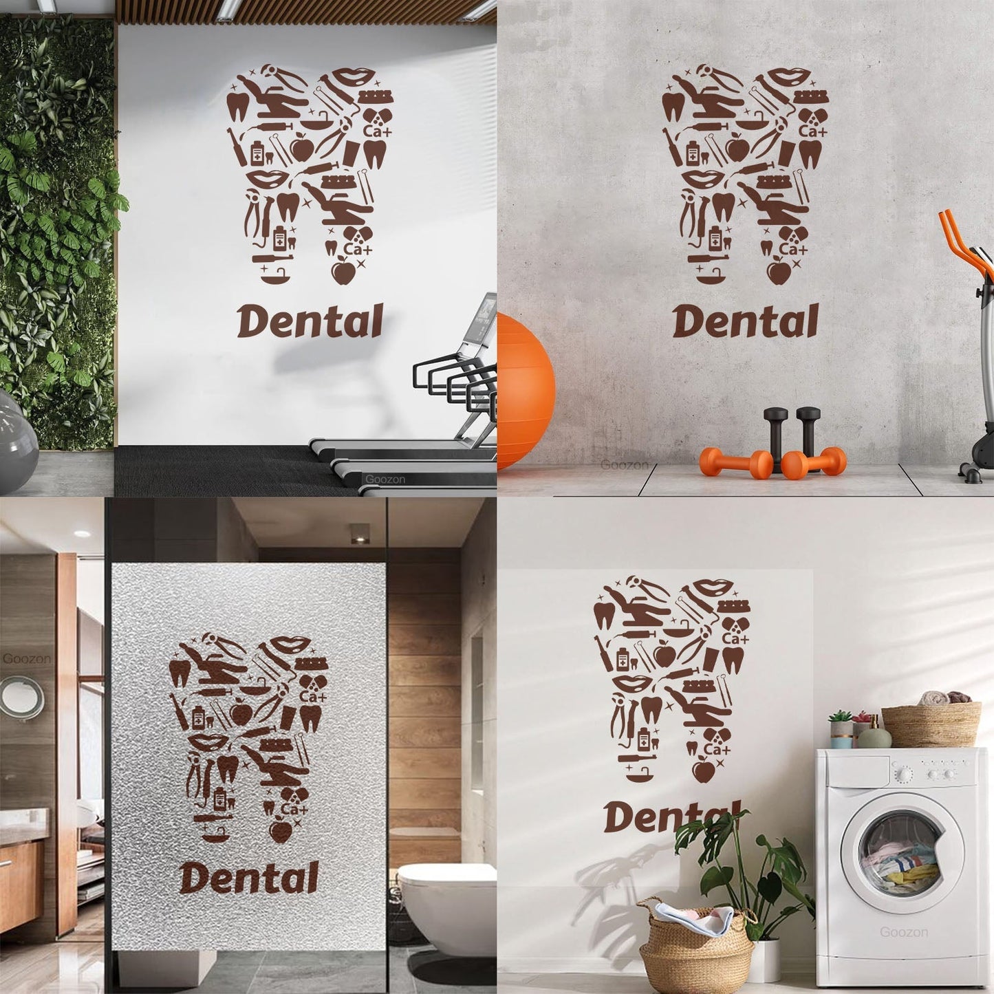 Wall Stickers Paster Paper Dental Clinic Dentists Tooth Tools Tattoo Culture