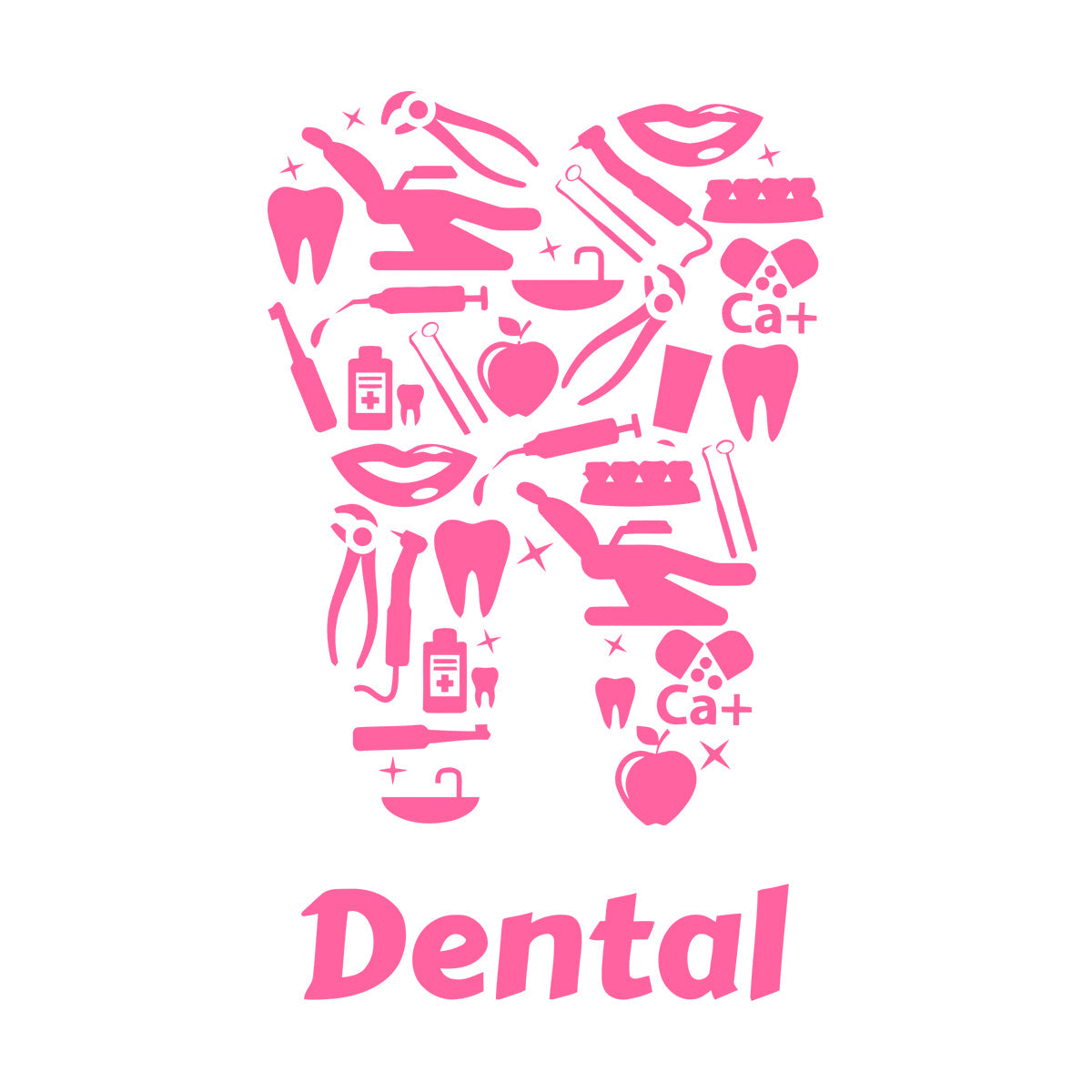 Wall Stickers Paster Paper Dental Clinic Dentists Tooth Tools Tattoo Culture