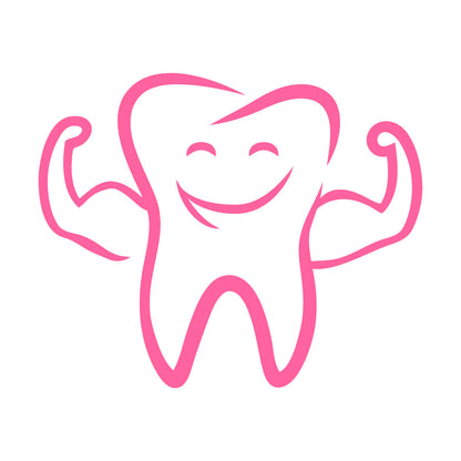 Fine Carving Decals Funny Tooth Smile Dentist Stomatology Dental Clinic Ig Multi Color Selection
