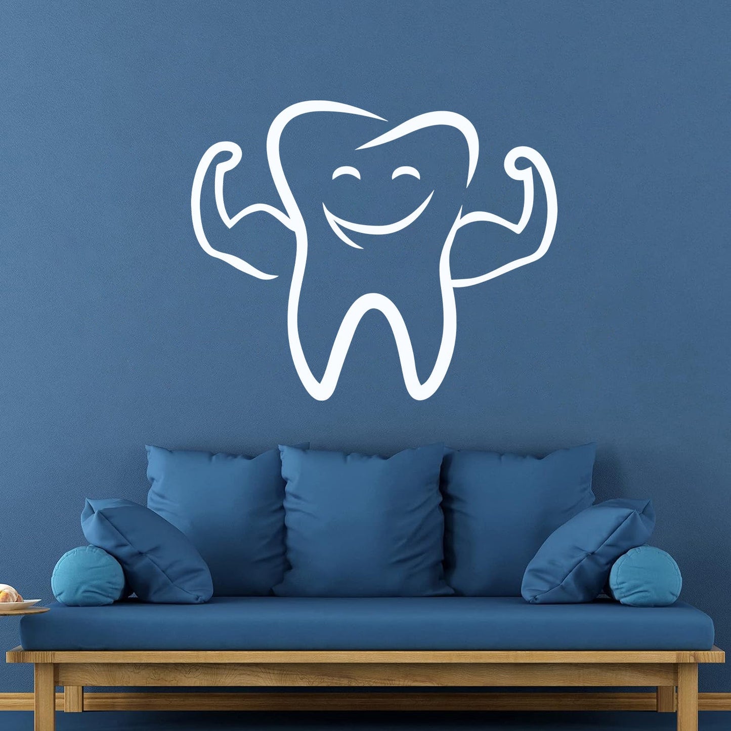 Fine Carving Decals Funny Tooth Smile Dentist Stomatology Dental Clinic Ig Multi Color Selection