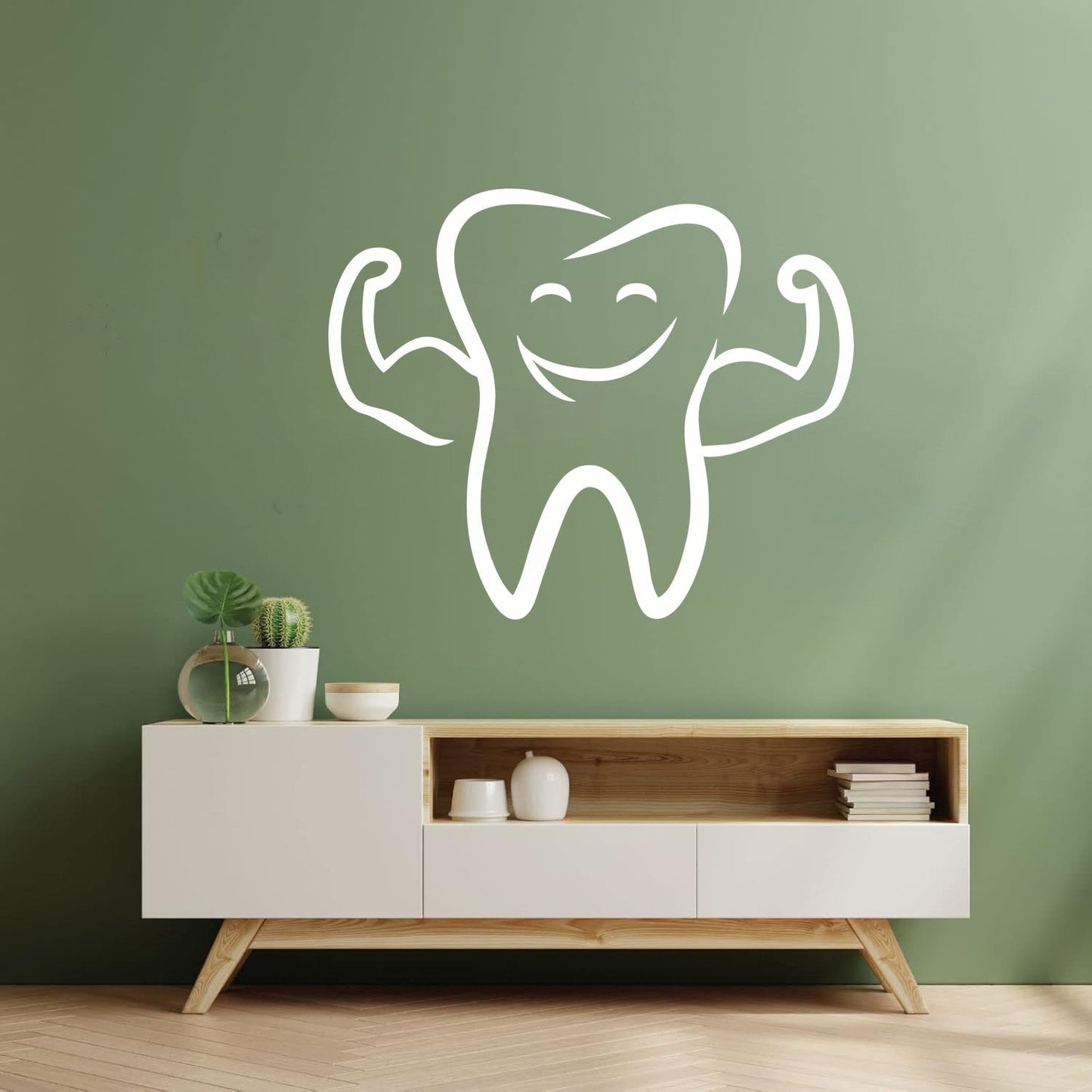 Fine Carving Decals Funny Tooth Smile Dentist Stomatology Dental Clinic Ig Multi Color Selection
