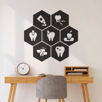 Wall Decals Paster Paper Teeth Dentist Clinic Care Healthy Toothpasteg It Won'T Fall Off