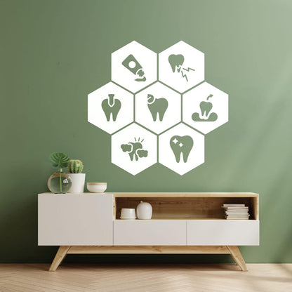 Wall Decals Paster Paper Teeth Dentist Clinic Care Healthy Toothpasteg It Won'T Fall Off