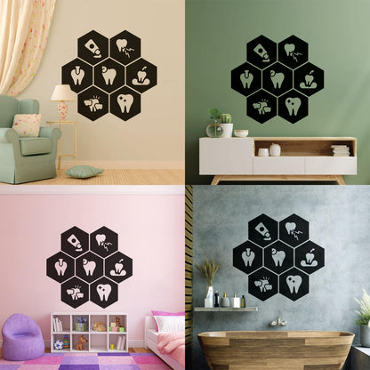 Wall Decals Paster Paper Teeth Dentist Clinic Care Healthy Toothpasteg It Won'T Fall Off