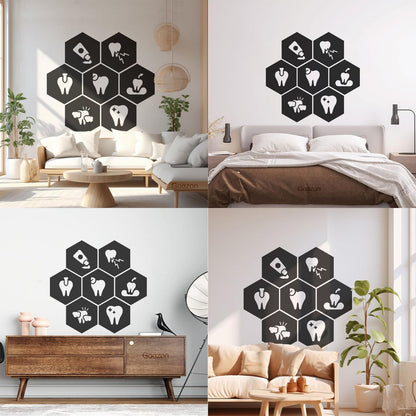 Wall Decals Paster Paper Teeth Dentist Clinic Care Healthy Toothpasteg It Won'T Fall Off