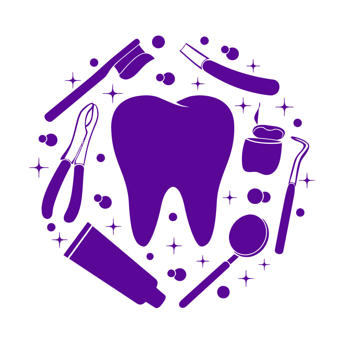 Wall Decals Tooth Dentist Tools Dentistry Clinic Stomatologyg Can Modify And Add Information
