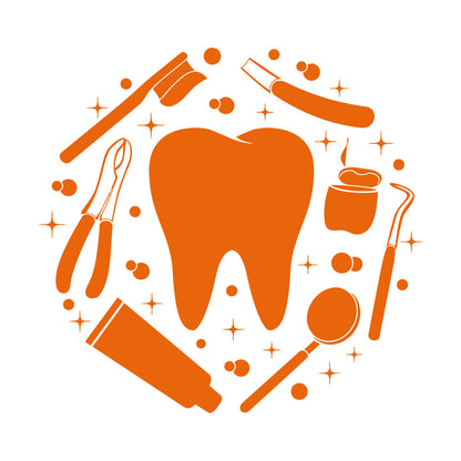 Wall Decals Tooth Dentist Tools Dentistry Clinic Stomatologyg Can Modify And Add Information