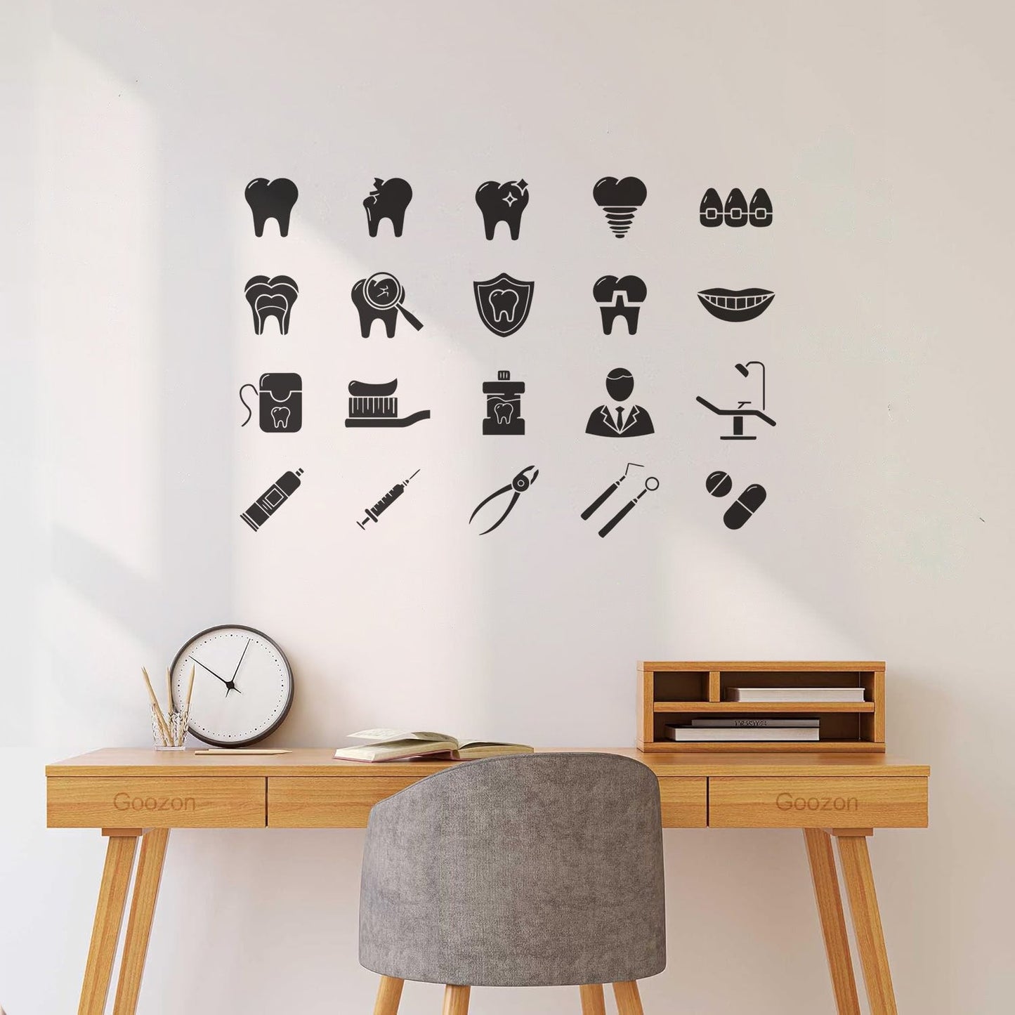 Vinyl Wall Decals Tooth Dentist Tools Dentistry Dental Clinic Logog Art Decoration