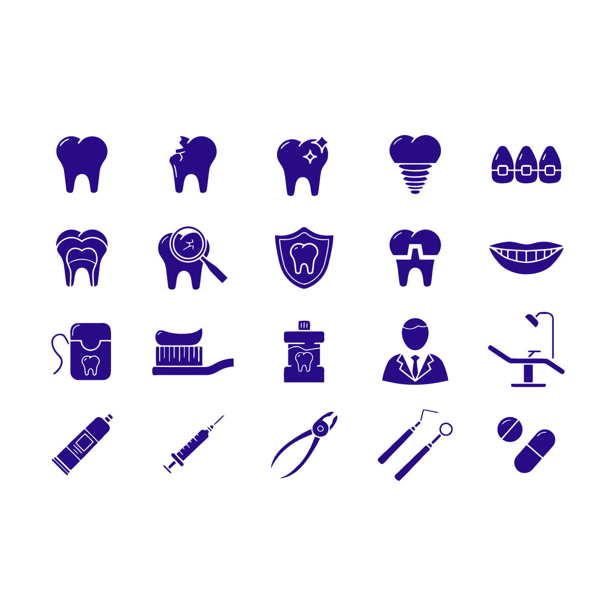 Vinyl Wall Decals Tooth Dentist Tools Dentistry Dental Clinic Logog Art Decoration