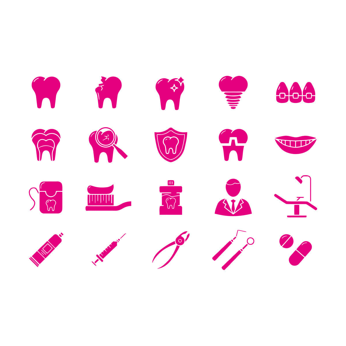 Vinyl Wall Decals Tooth Dentist Tools Dentistry Dental Clinic Logog Art Decoration