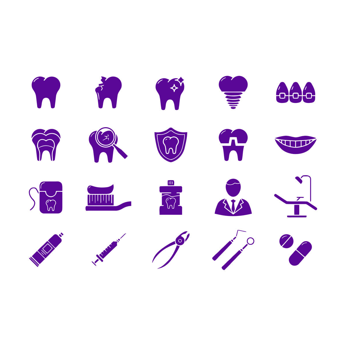 Vinyl Wall Decals Tooth Dentist Tools Dentistry Dental Clinic Logog Art Decoration