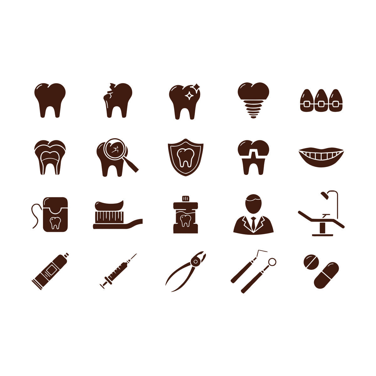 Vinyl Wall Decals Tooth Dentist Tools Dentistry Dental Clinic Logog Art Decoration