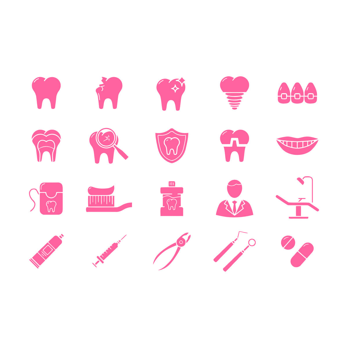 Vinyl Wall Decals Tooth Dentist Tools Dentistry Dental Clinic Logog Art Decoration