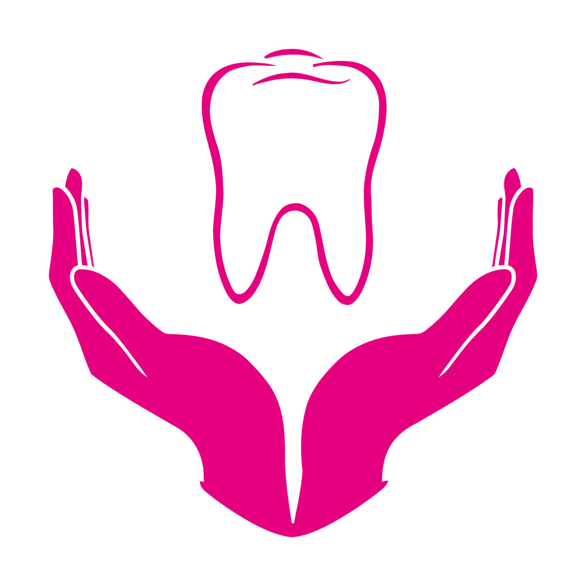 Tooth Icon Dentistry Childrens Dental Clinicg Engraving Decals Wall Beautification