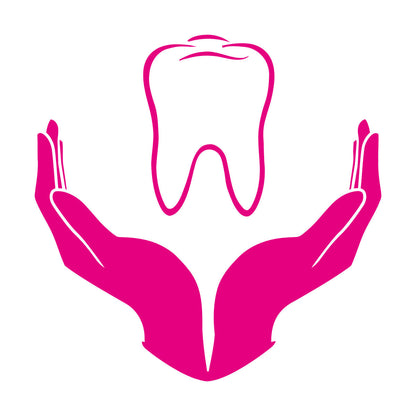 Tooth Icon Dentistry Childrens Dental Clinicg Engraving Decals Wall Beautification