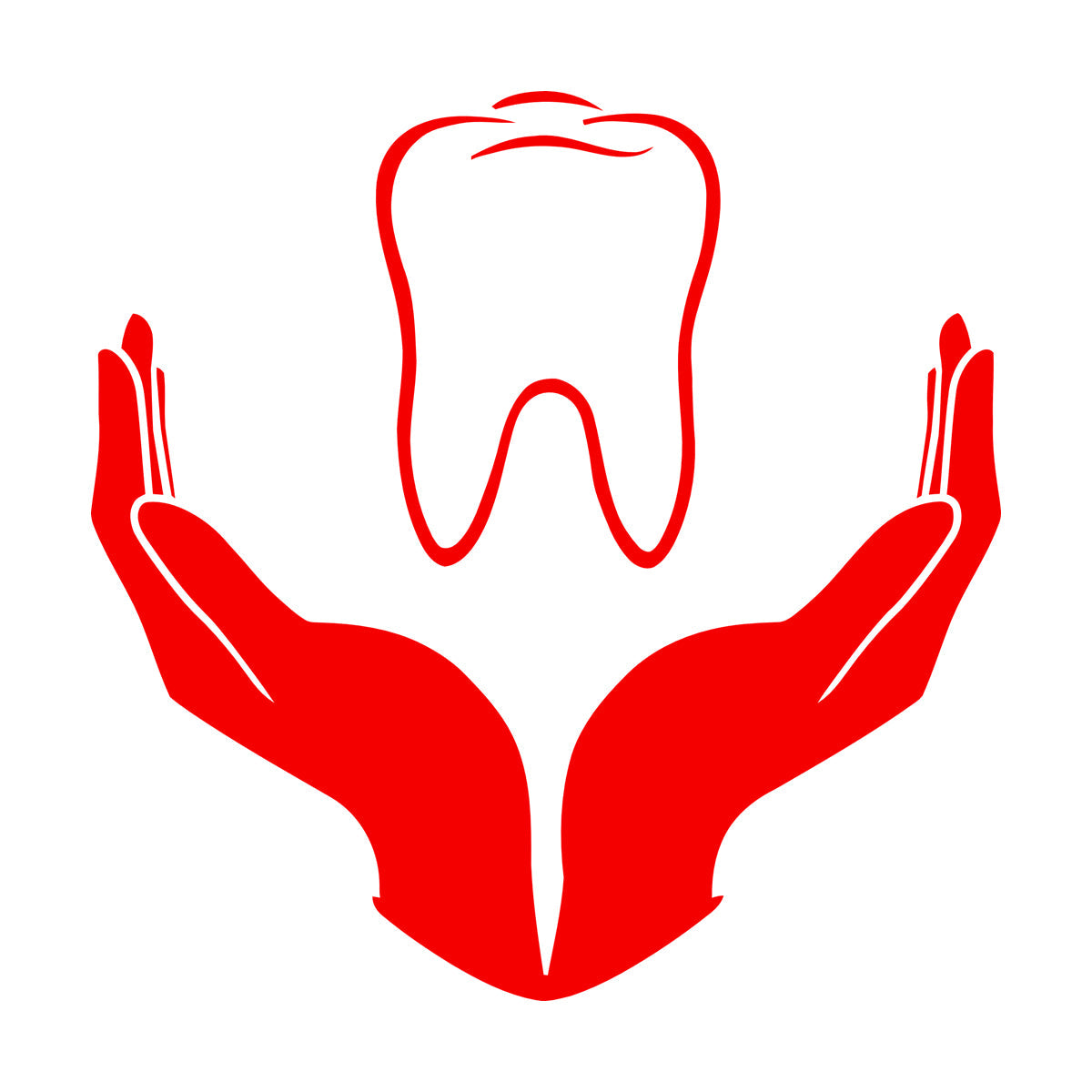 Tooth Icon Dentistry Childrens Dental Clinicg Engraving Decals Wall Beautification