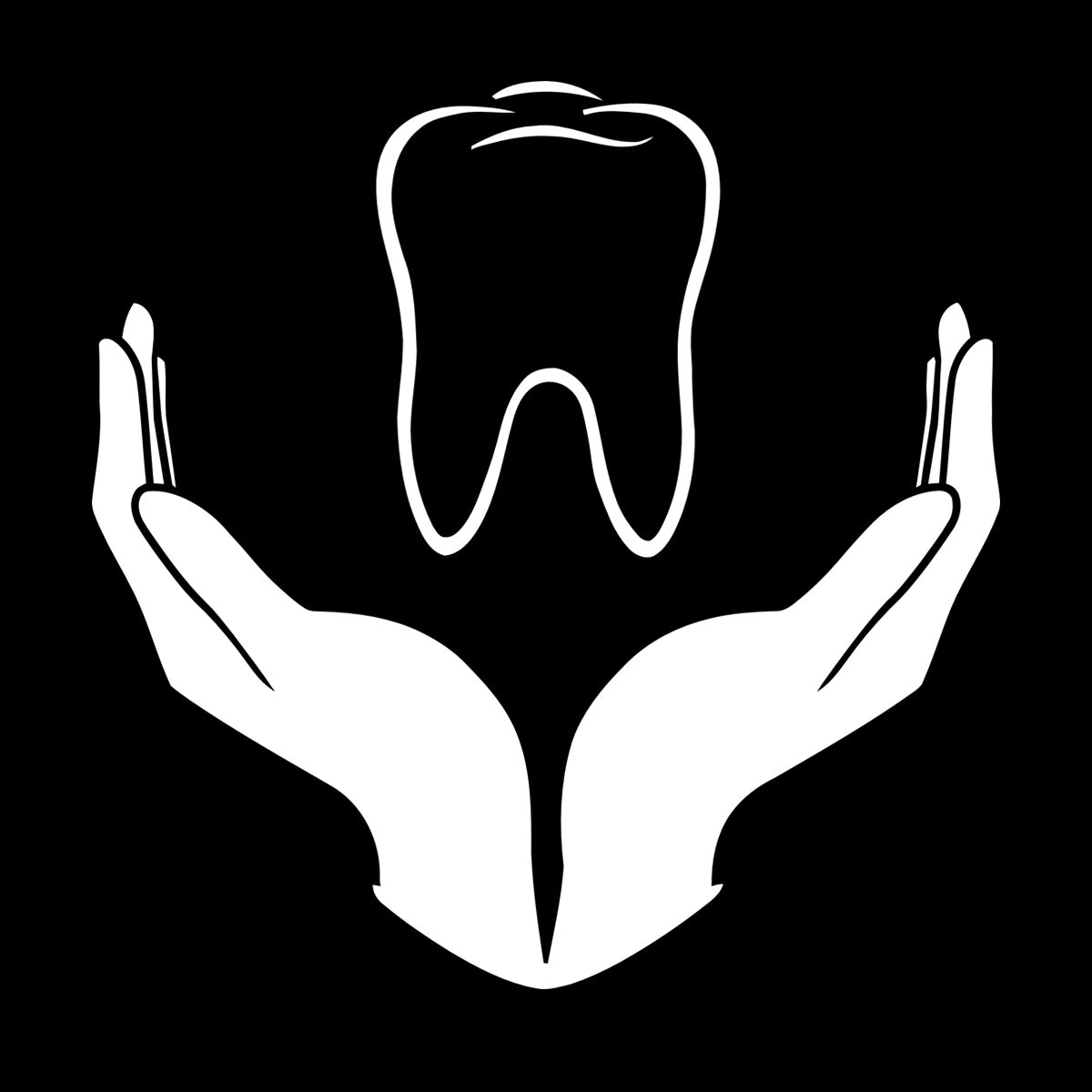 Tooth Icon Dentistry Childrens Dental Clinicg Engraving Decals Wall Beautification