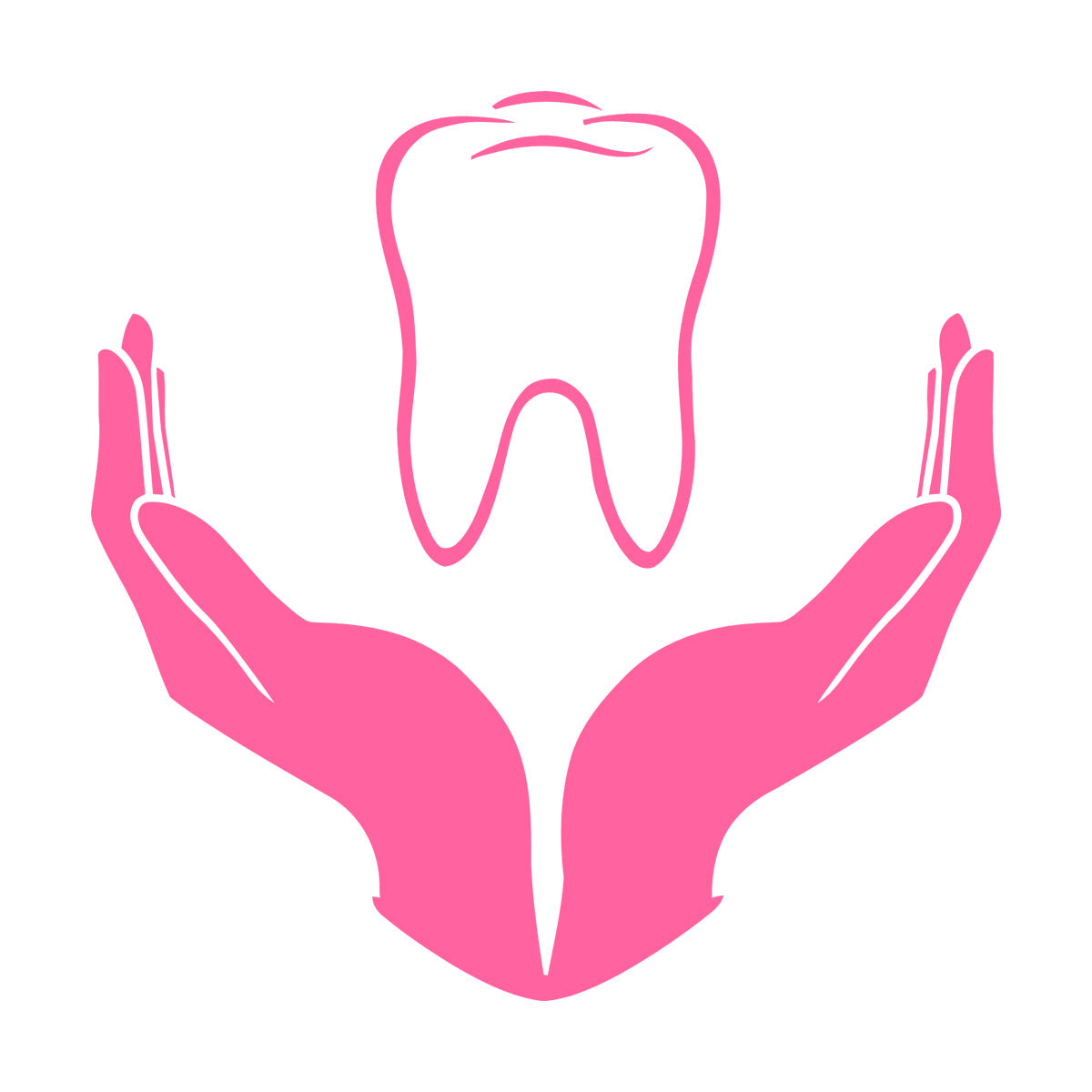 Tooth Icon Dentistry Childrens Dental Clinicg Engraving Decals Wall Beautification