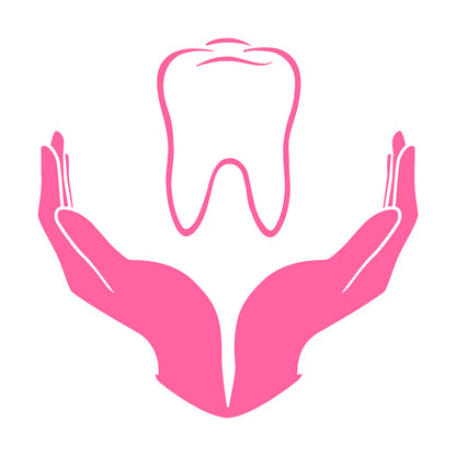 Tooth Icon Dentistry Childrens Dental Clinicg Engraving Decals Wall Beautification