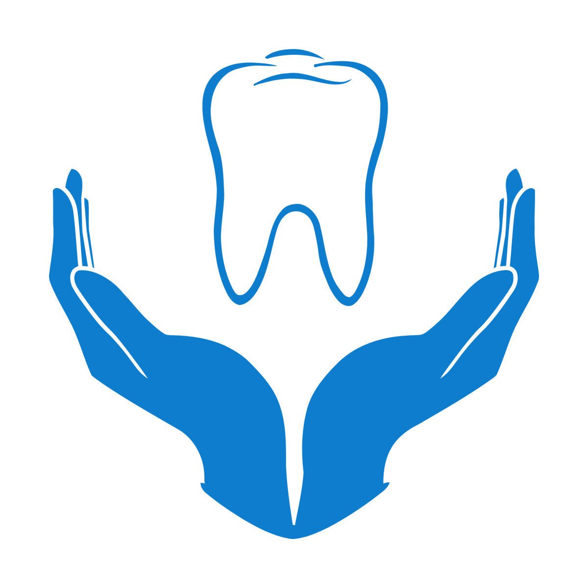 Tooth Icon Dentistry Childrens Dental Clinicg Engraving Decals Wall Beautification