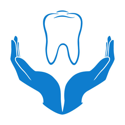 Tooth Icon Dentistry Childrens Dental Clinicg Engraving Decals Wall Beautification