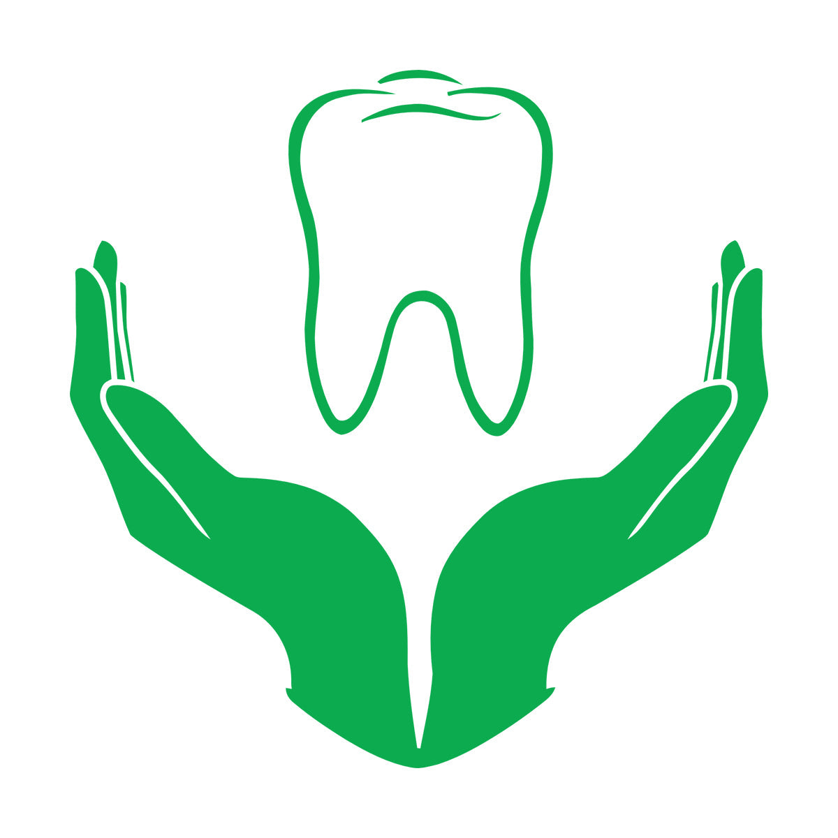 Tooth Icon Dentistry Childrens Dental Clinicg Engraving Decals Wall Beautification