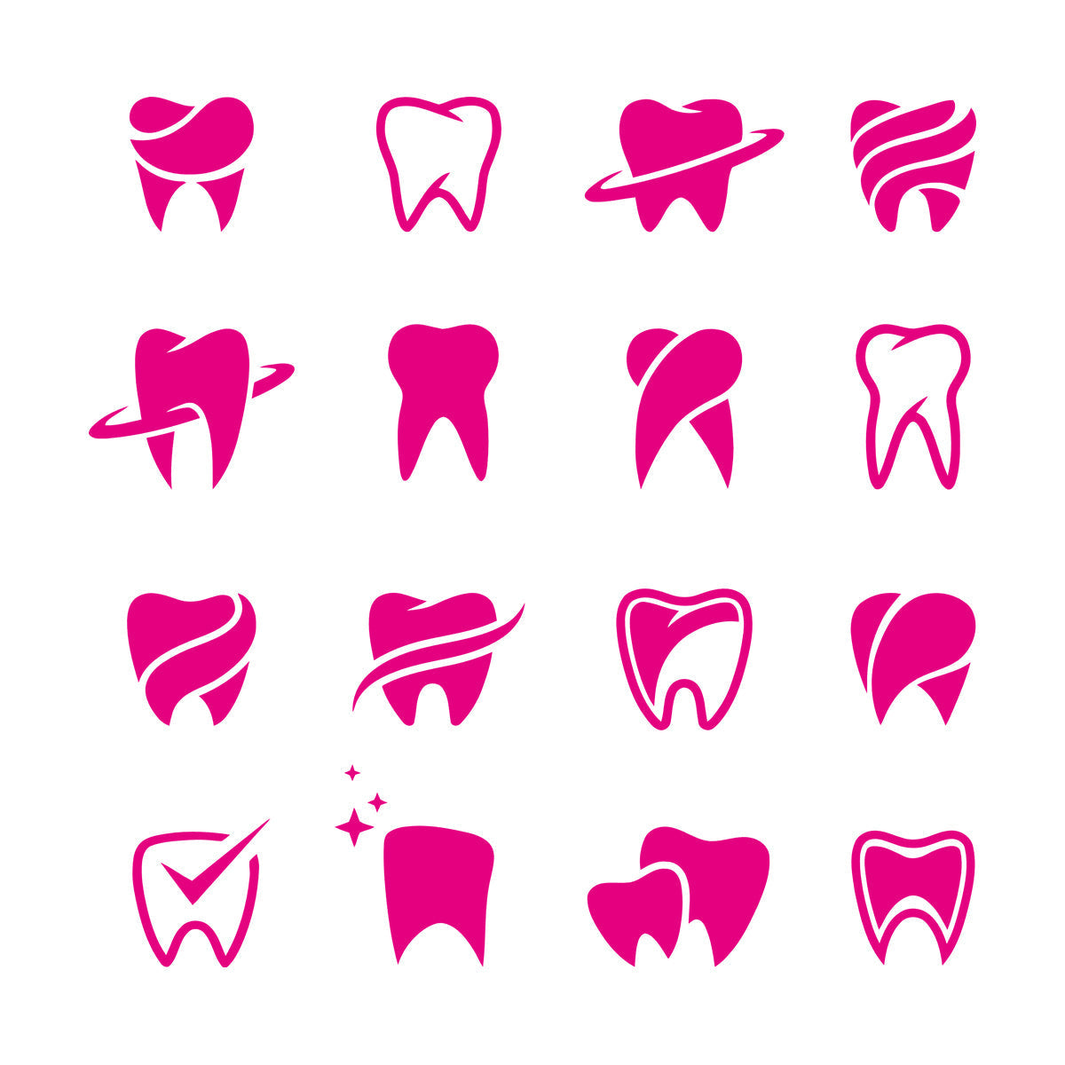 Mural And Wall Vinyl Decal Tooth Patterns Dentist Dentistry Dental Clinicg Car Body Decoration