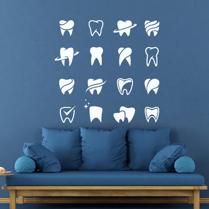 Mural And Wall Vinyl Decal Tooth Patterns Dentist Dentistry Dental Clinicg Car Body Decoration