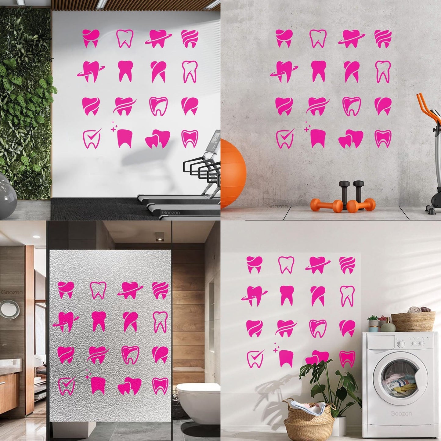 Mural And Wall Vinyl Decal Tooth Patterns Dentist Dentistry Dental Clinicg Car Body Decoration